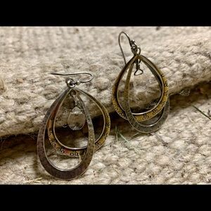 Silpada sterling silver dangle loop earrings